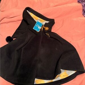 Official Universal Studio Harry Potter Black Cape with hood